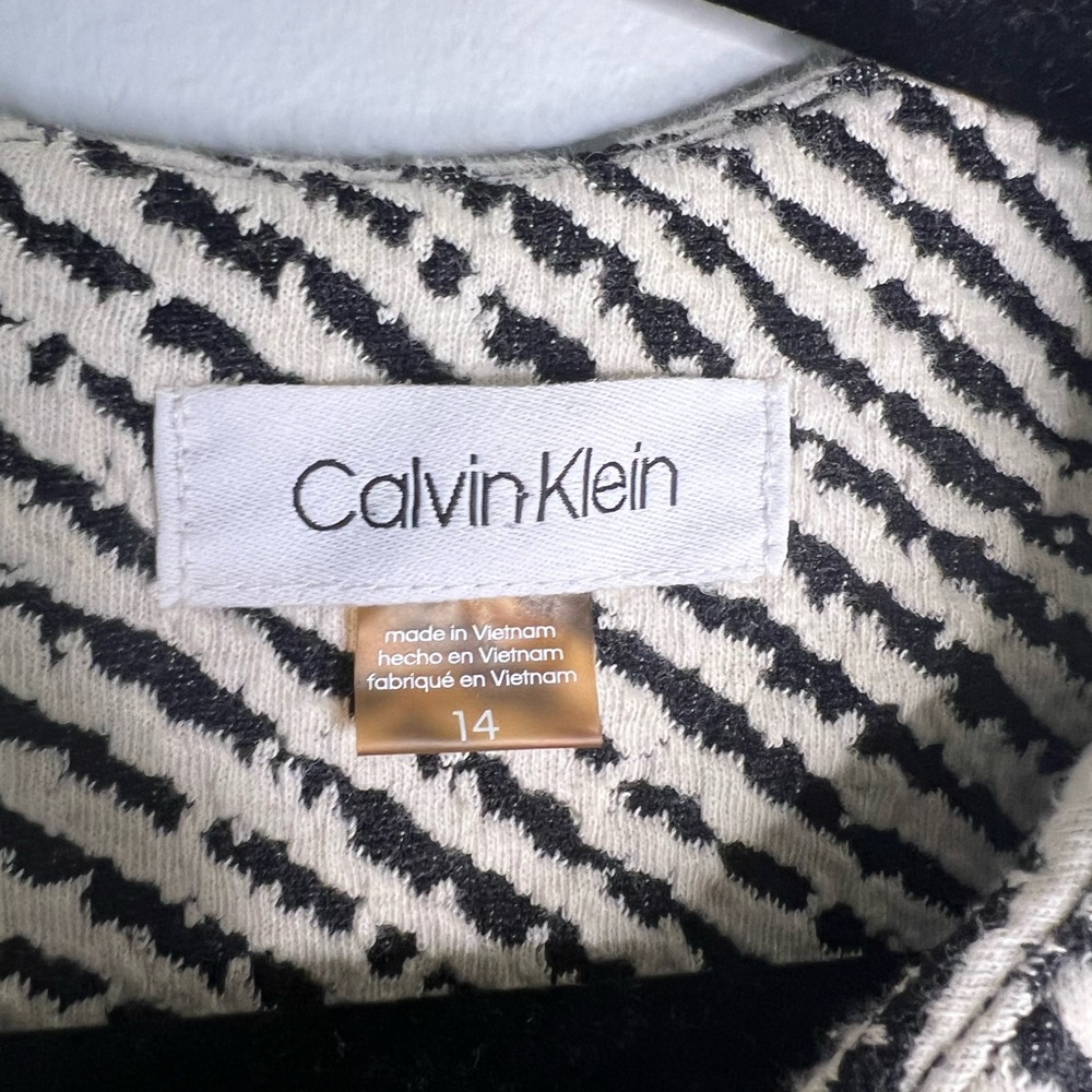Calvin Klein zebra print dress size 14 - Picture 2 of 3